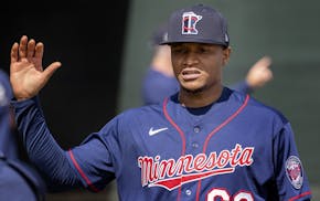 Minnesota Twins pitcher Jorge Alcala (66).