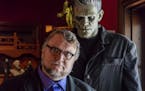 Guillermo del Toro with Frankenstein's Monster at Bleak House.