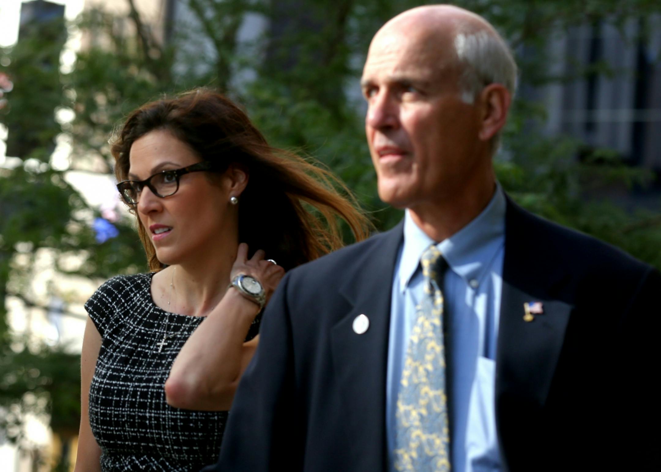 Taya Kyle, widow of late Navy SEAL and author Chris Kyle, arrived at court Tuesday for closing arguments.