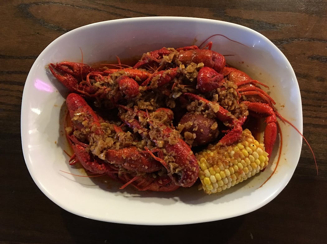 Crawfish boil from Grand Catch in St. Paul.