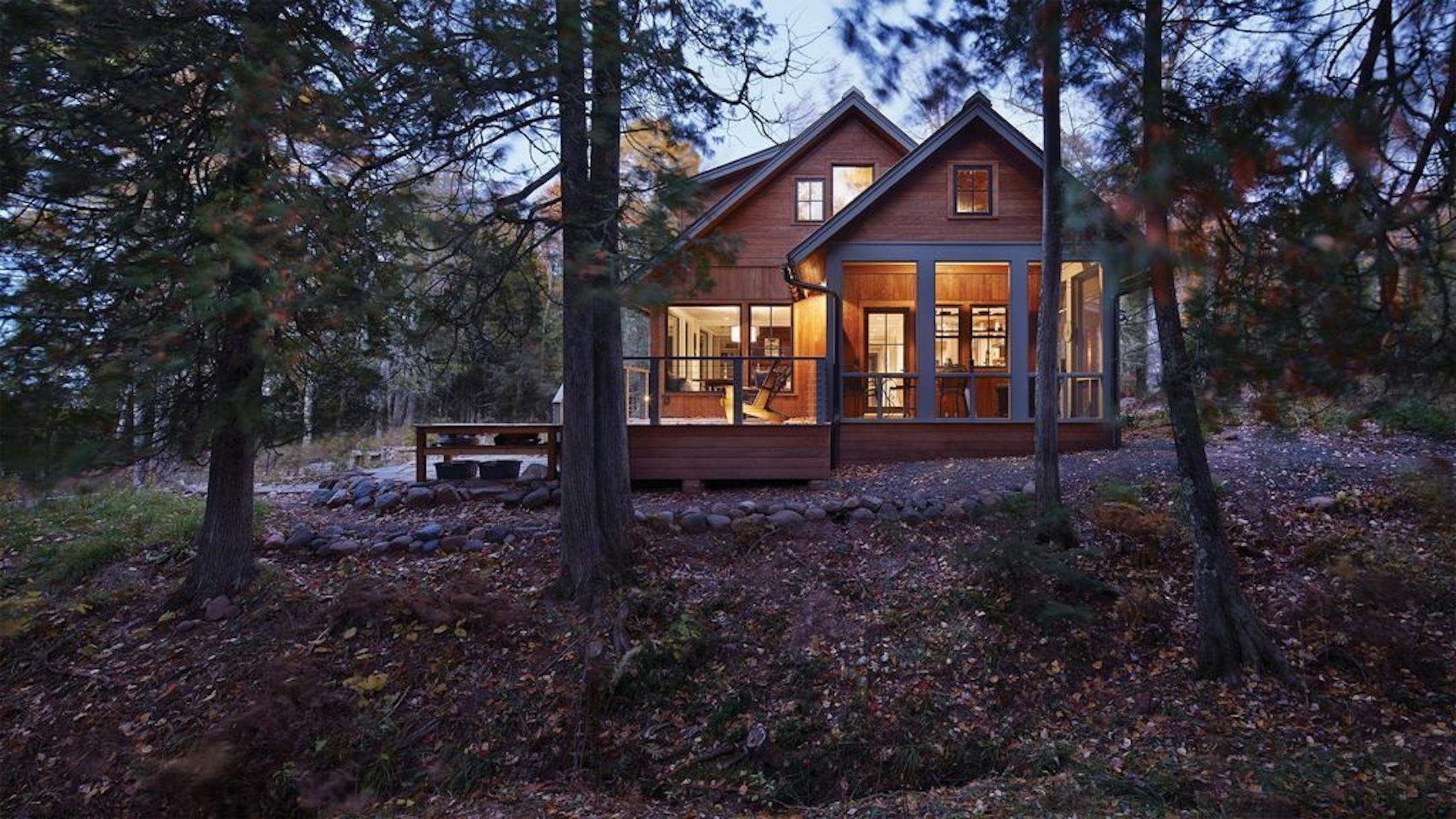 A new cabin on Madeline Island evokes the character and soul of a dwelling that has been there for decades, by Christine Albertsson, Albertsson Hansen Architecture.