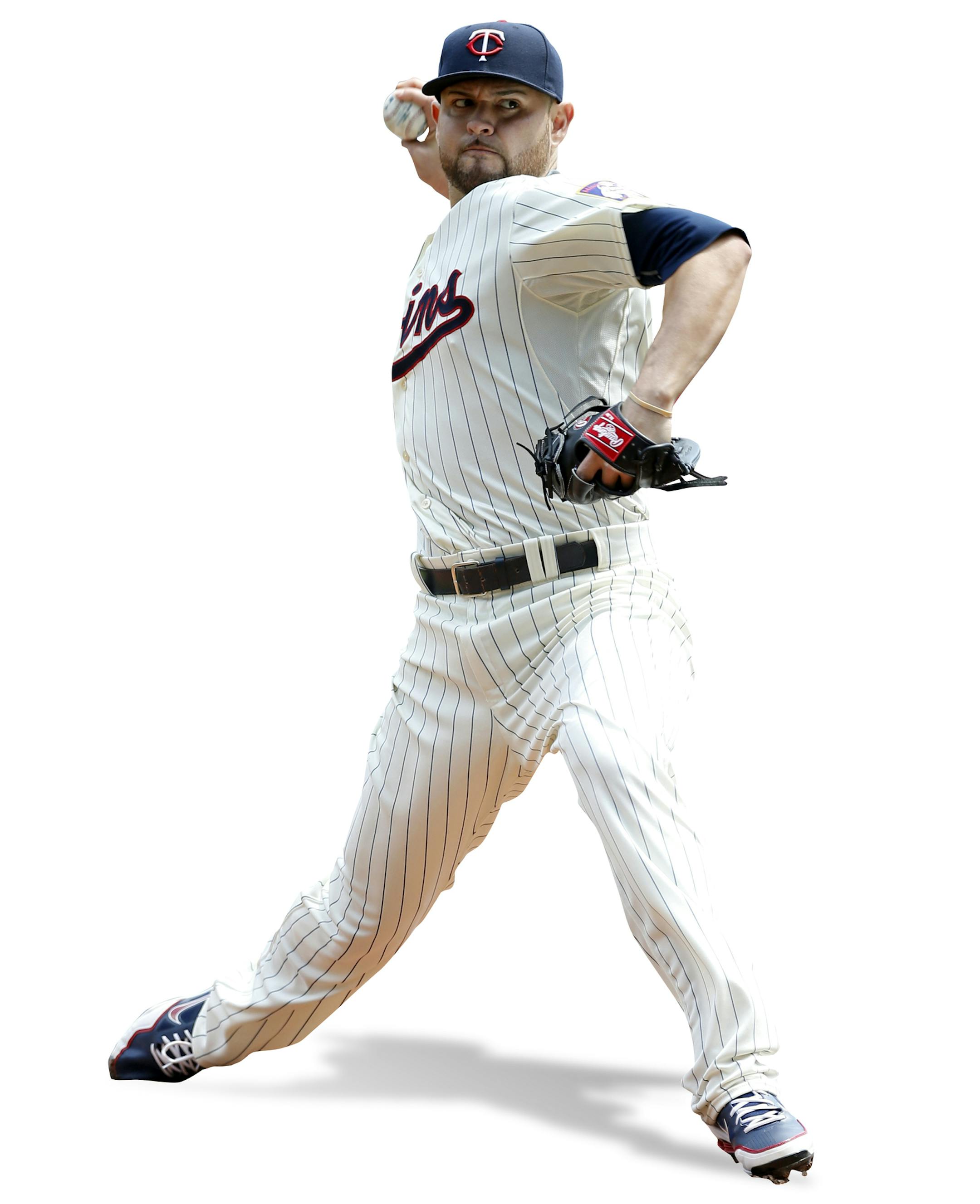 Minnesota Twins pitcher Ricky Nolasco throws against the Chicago White Sox in the first inning of a baseball game, Saturday, May 2, 2015, in Minneapolis. (AP Photo/Jim Mone) ORG XMIT: MNJM101