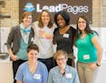The "NeuroVisionaries" team took first place in last weekend's "Hack the Gap" hackathon competion for women technologists. About 100 women from Twin C