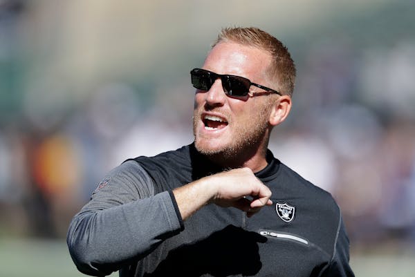 Todd Downing, seen here in 2017, got his break in coaching from Mike Tice.