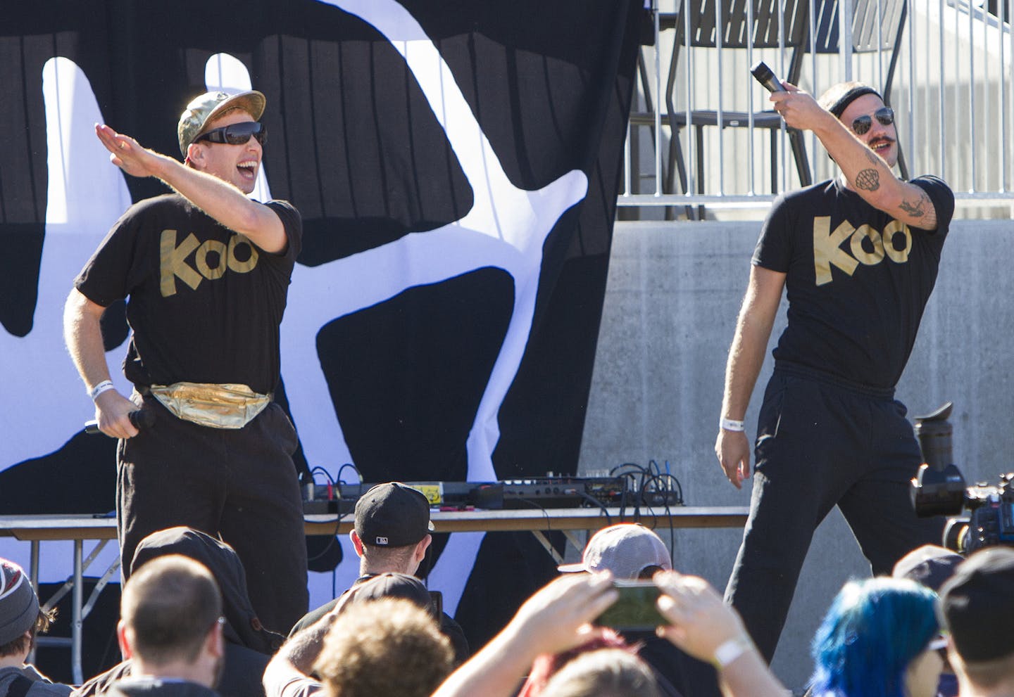 Koo Koo Kangaroo performs on the side stage at Doomtree Zoo on October 3, 2015 at CHS Field in St. Paul, Minnesota.[Special to Star Tribune Matt Blewett &#xd4; matt@mattebphoto.com 131220 20041398A Slug: DOOMTREE1004] ORG XMIT: MIN1510031547200295