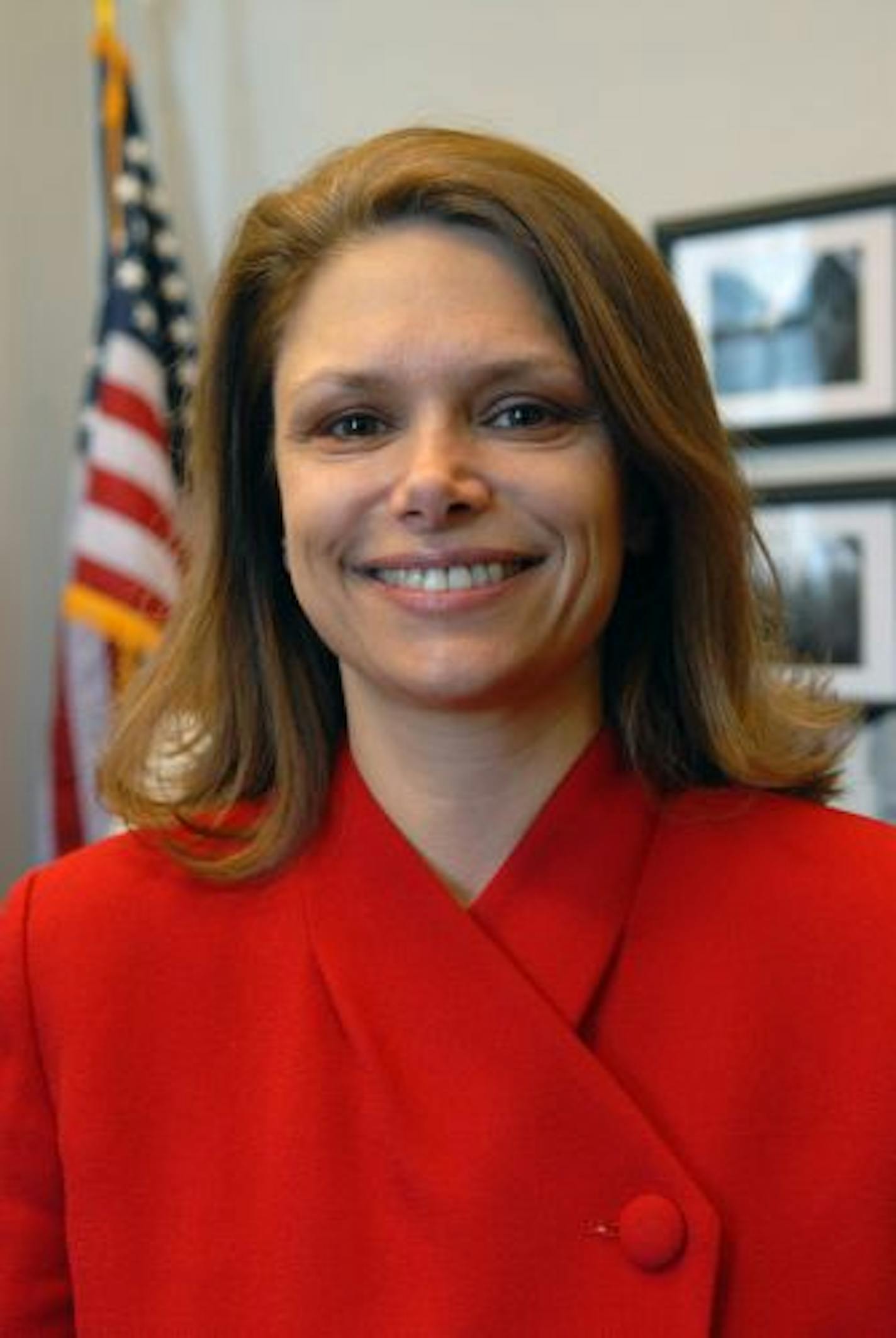 Minnesota State Sen. Tarryl Clark is shown in her senate office.