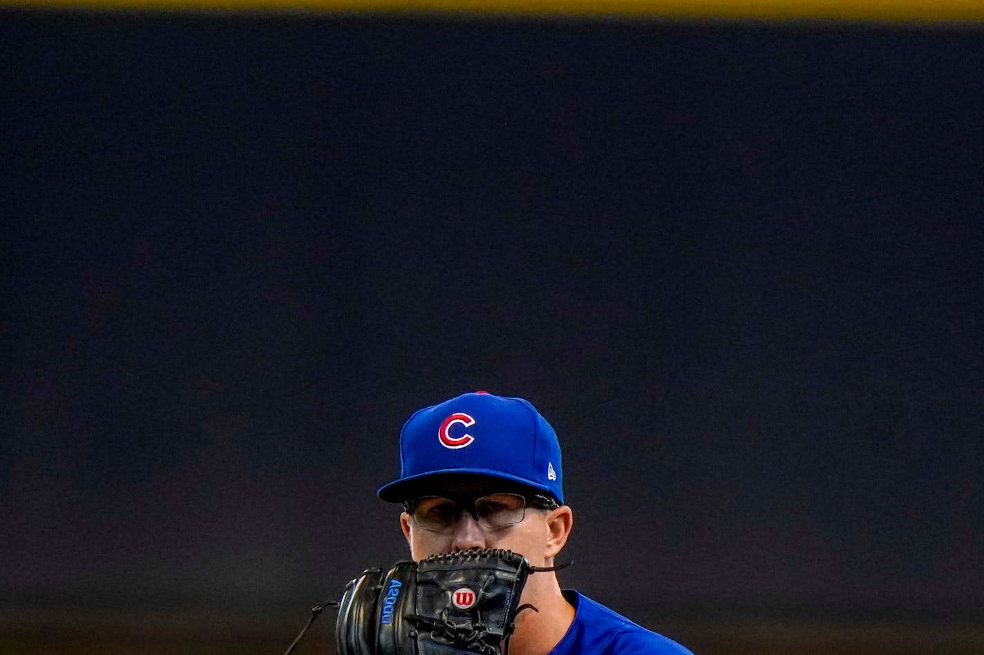 Chicago Cubs starting pitcher Alec Mills throws during the first inning of a baseball game against the Milwaukee Brewers Sunday, Sept. 13, 2020, in Milwaukee. (AP Photo/Morry Gash)