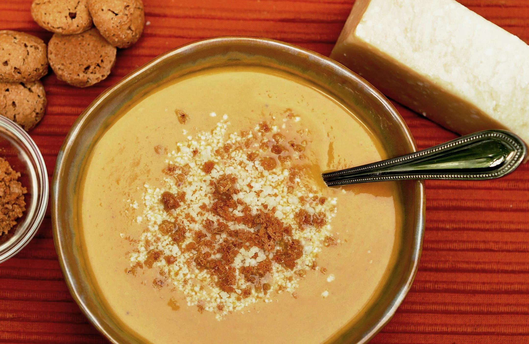 Creamy Pumpkin Soup With Amaretti