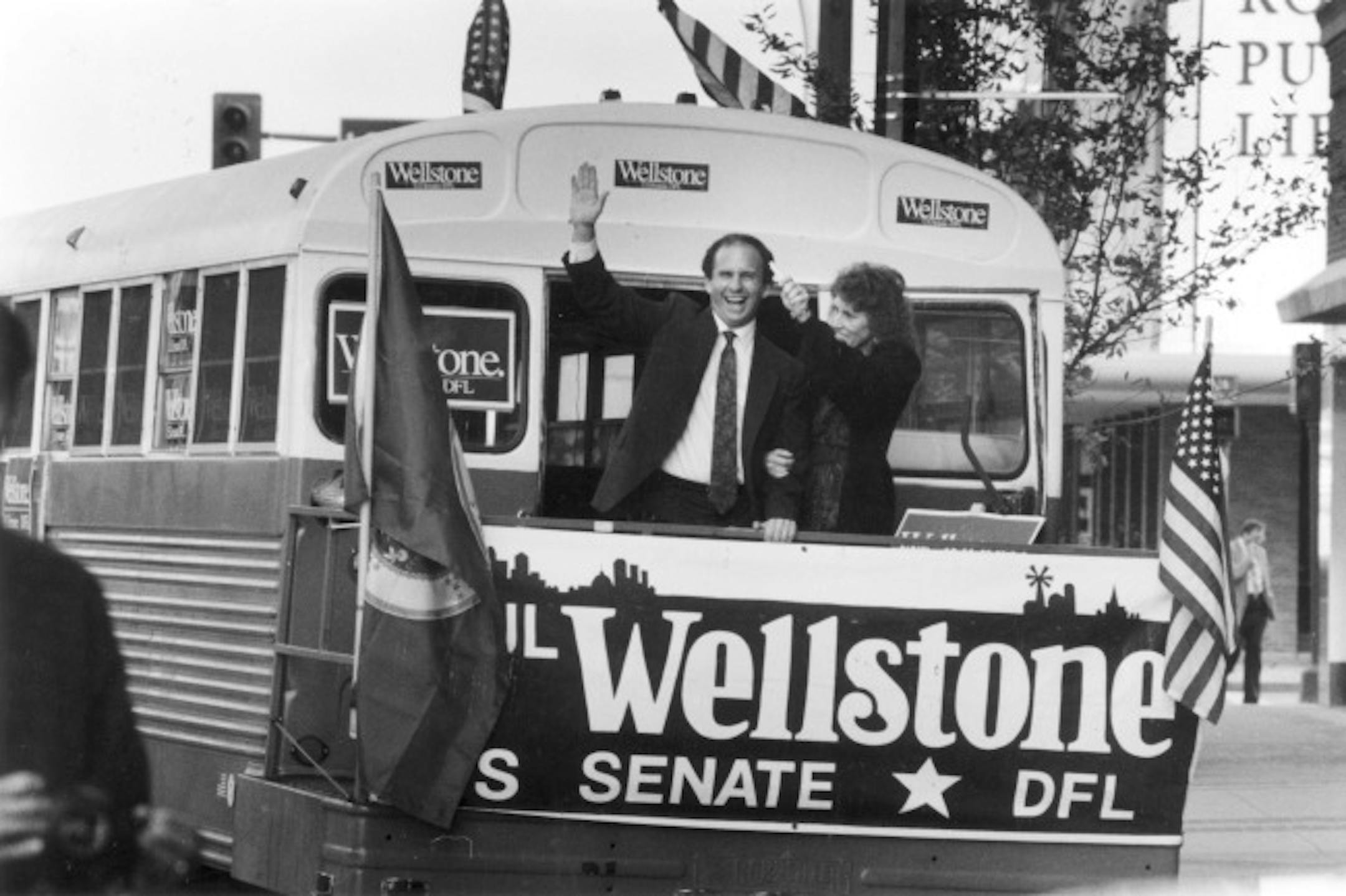 Wellstone on the campaign trail.