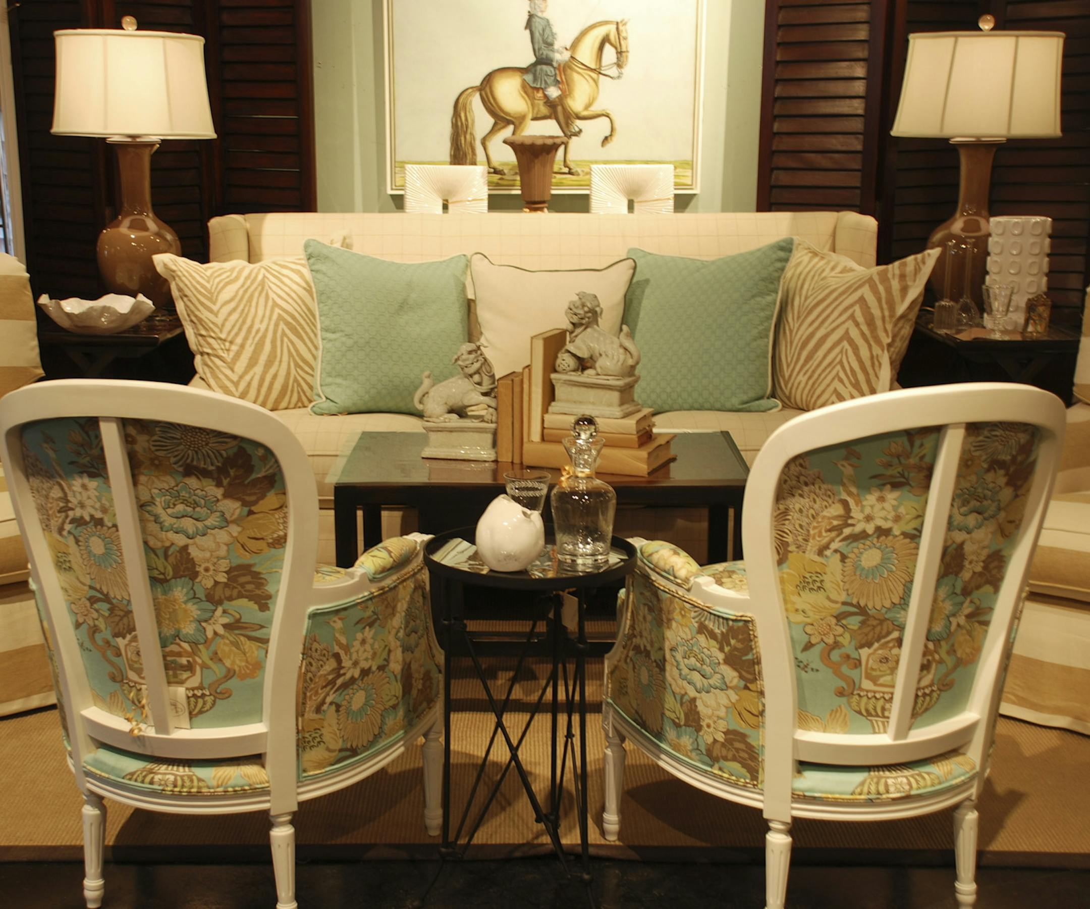 SH13D005HOMESTYLE April 1, 2013 -- Give your decor a bit of a shake up by interjecting a new piece or two that look a little different from others in the room. (SHNS photo courtesy Nell Hill's)