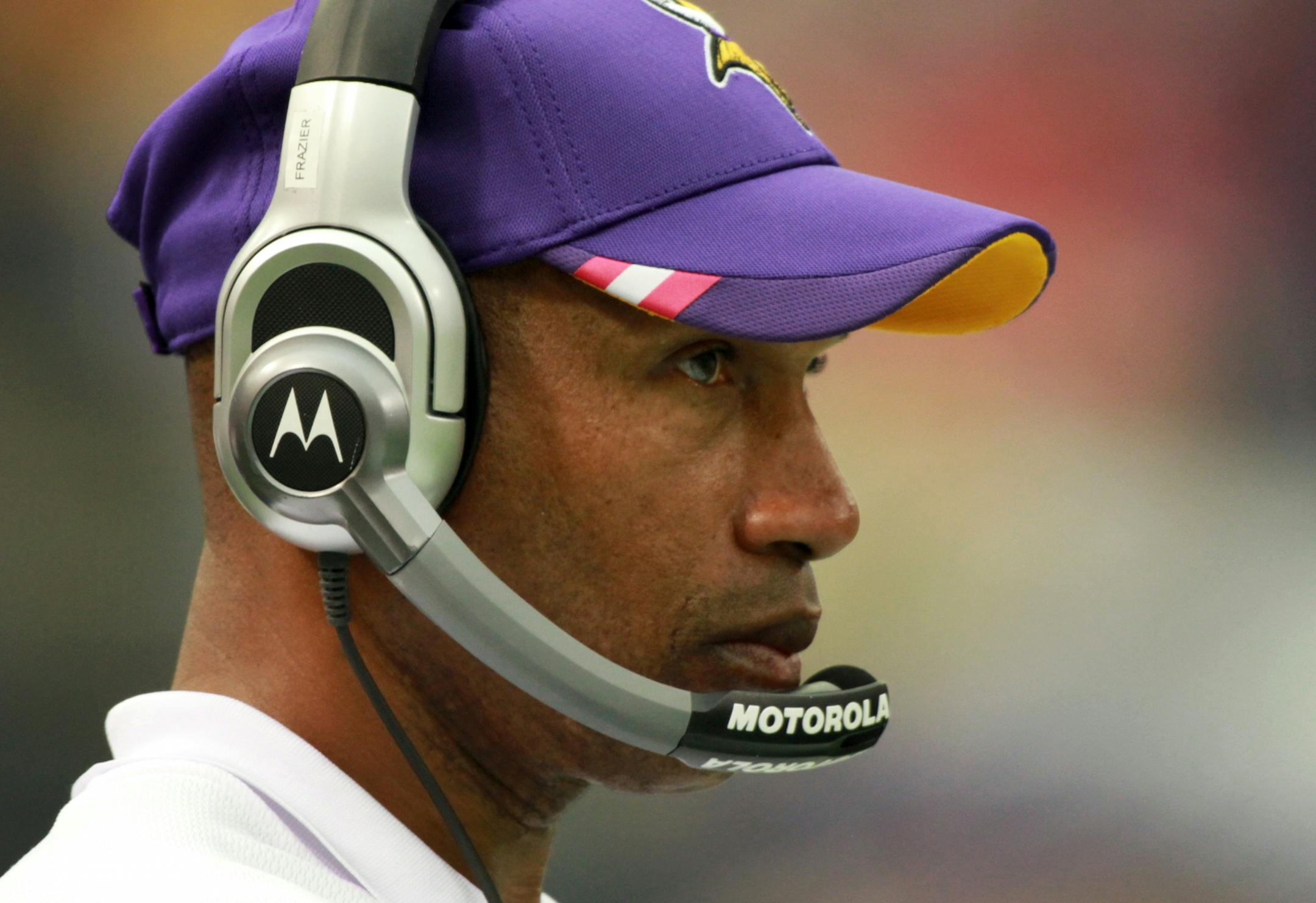 Vikings head coach Leslie Frazier