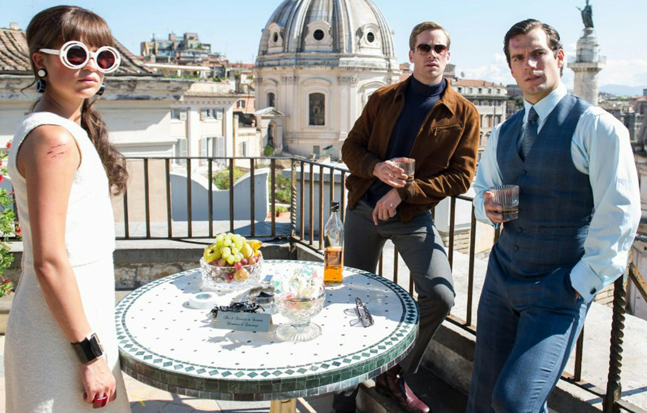 Alicia Vikander, Armie Hammer and Henry Cavill in "The Man from U.N.C.L.E." (Daniel Smith/Warner Bros. Entertainment/TNS) ORG XMIT: 1172108
