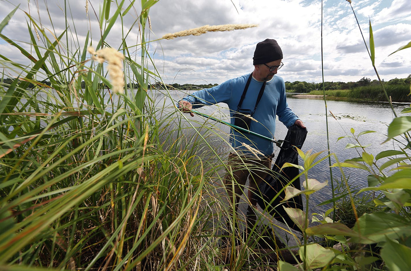 Connaughty has tracked the course of garbage from areas around the lake to where it enters the waterway, and has the community involved in finding ways to stop it.