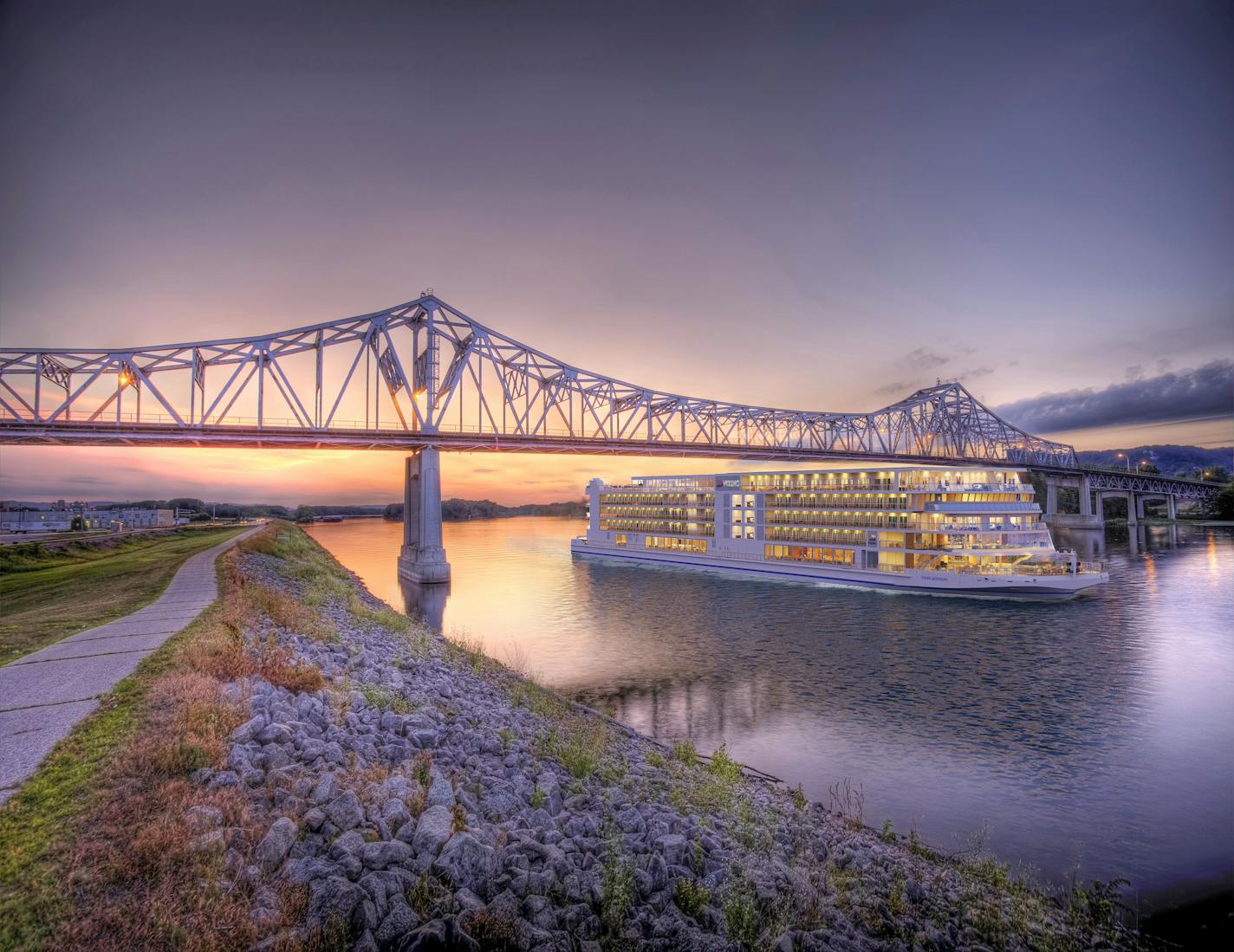 Rendering of the Viking Mississippi ship