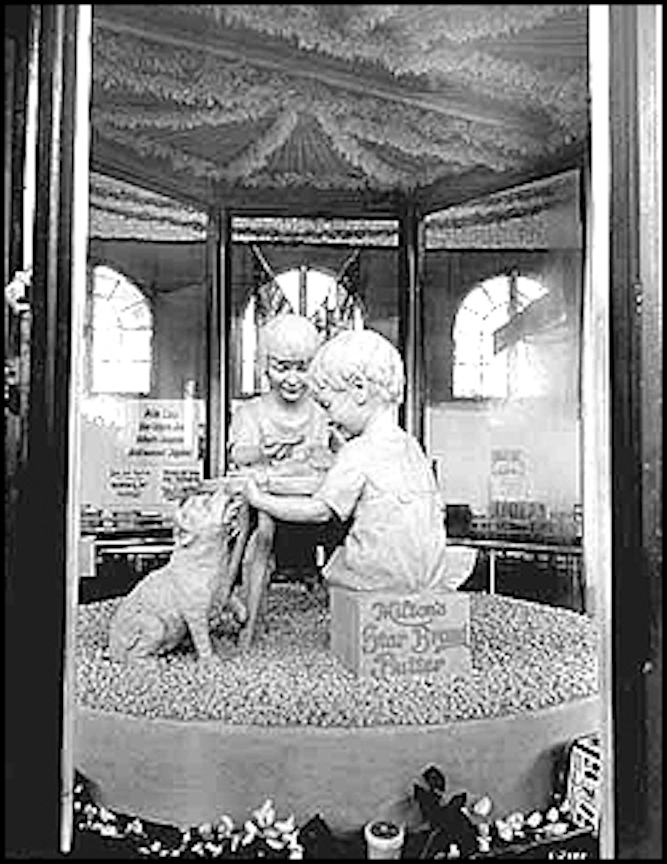Butter sculpture, Dairy Building, State Fair, about 1920