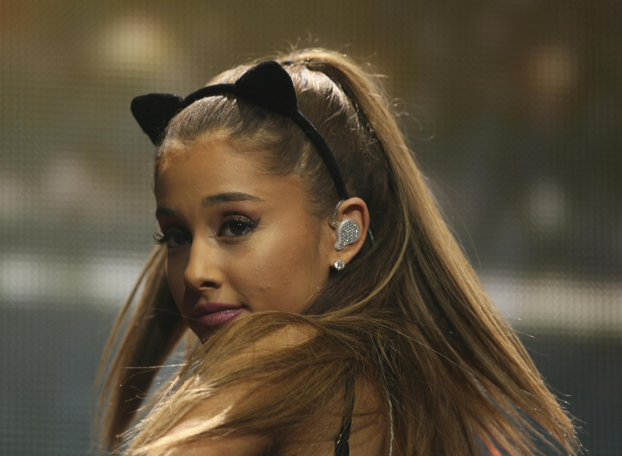 Ariana Grande performs in St. Paul in 2014.