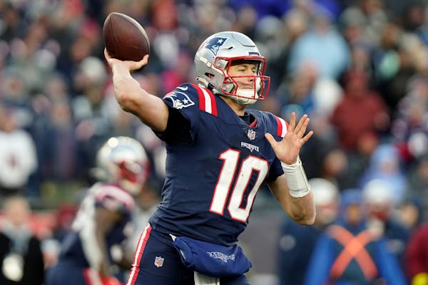 Patriots quarterback Mac Jones, the 2021 first-round pick out of Alabama, was efficient but ineffective in poor conditions against the Jets — his fo