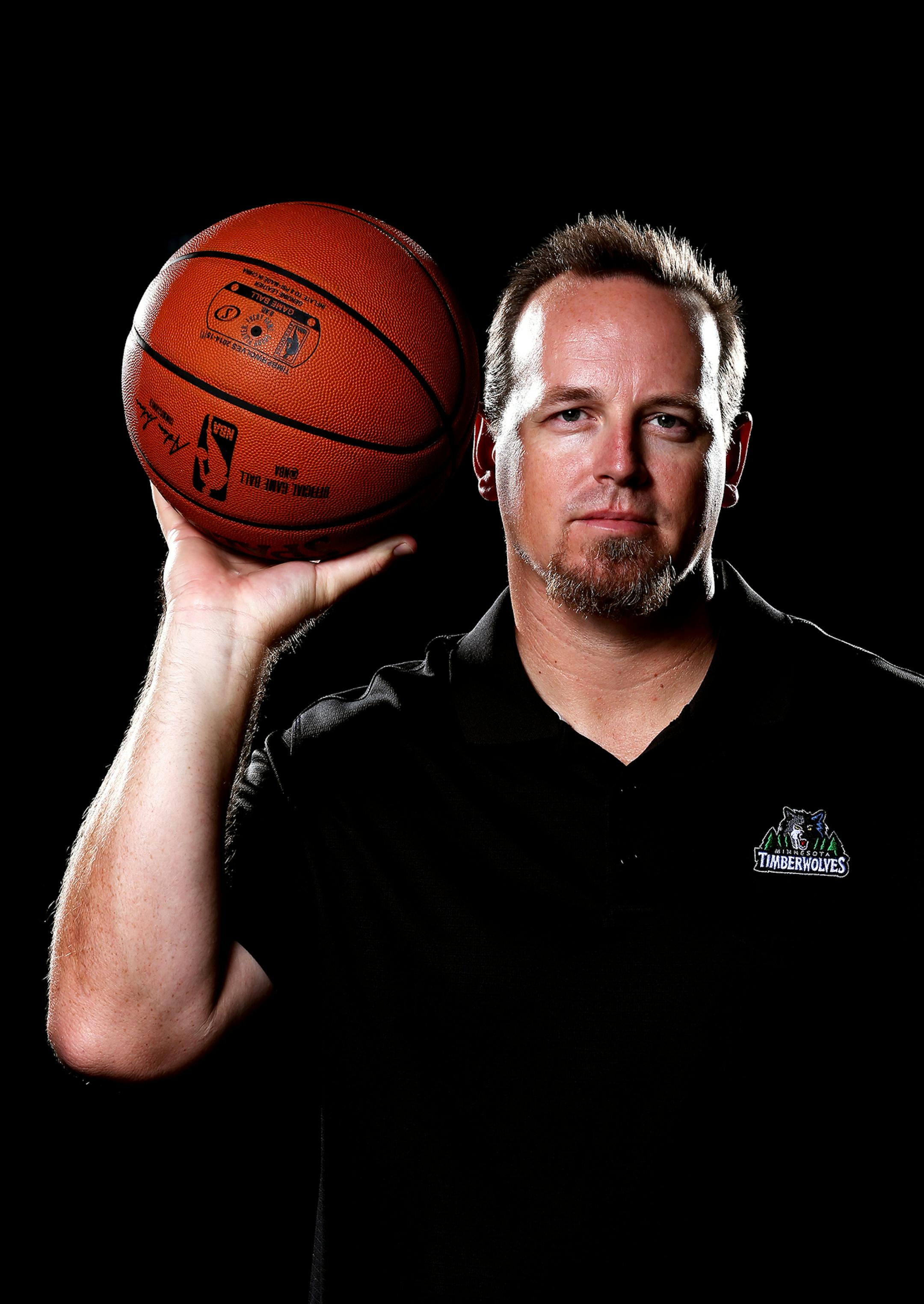 Shooting coach Mike Penberthy poses for photos during Timberwolves media day at the Target Center on Monday, September 29, 2014. ] LEILA NAVIDI leila.navidi@startribune.com /