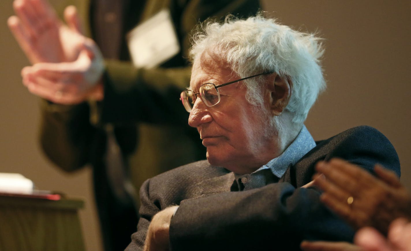 Robert Bly launched his latest book "Airmail" at the American Swedish Institute Tuesday April, 02 2013 in Minneapolis, MN. The book is a collection of letters between Bly and Swedish poet Tomas Transtromer. ] JERRY HOLT &#xe2;&#x20ac;&#xa2; jerry.holt@startribune.com