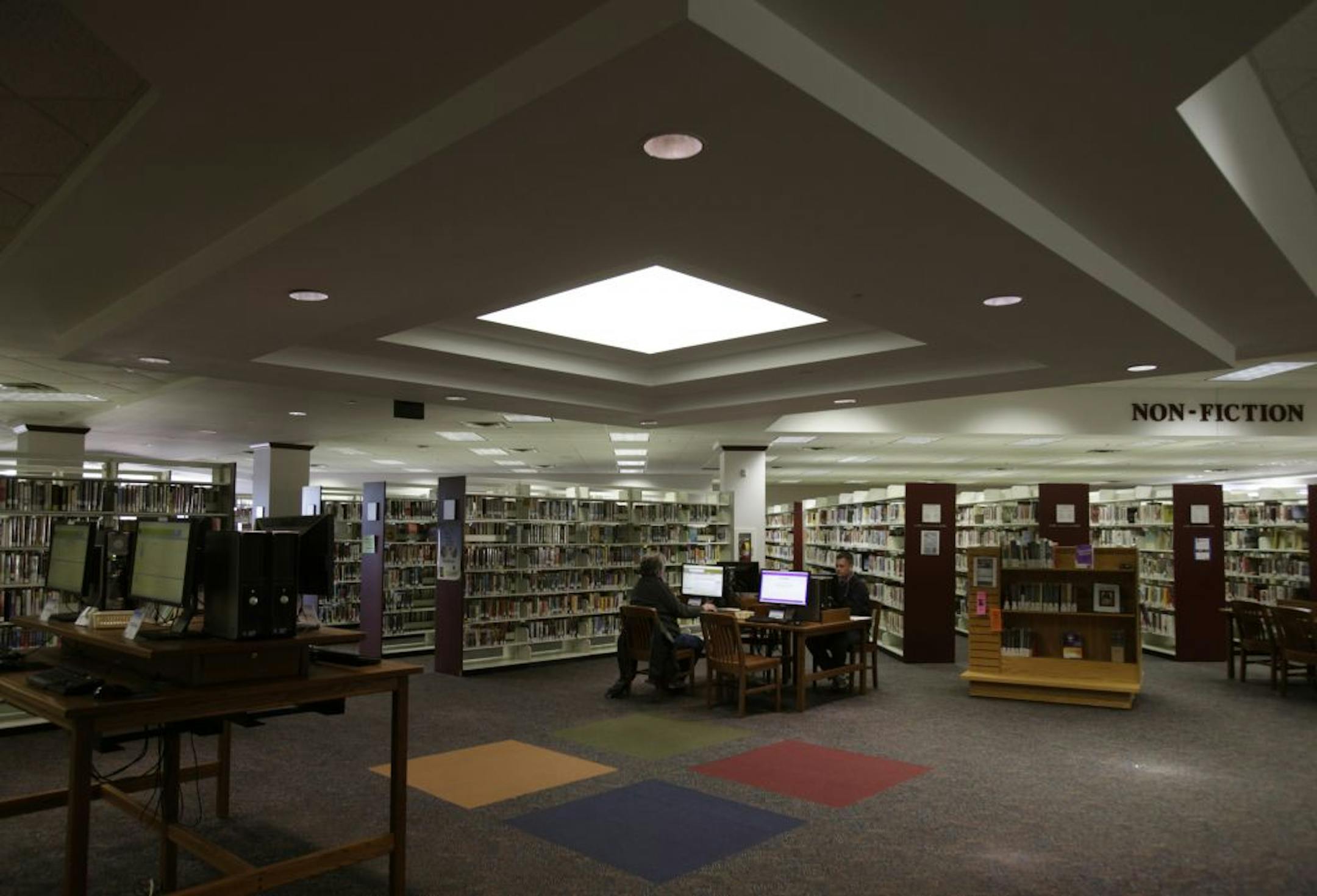 Interior of the Anoka County Library.