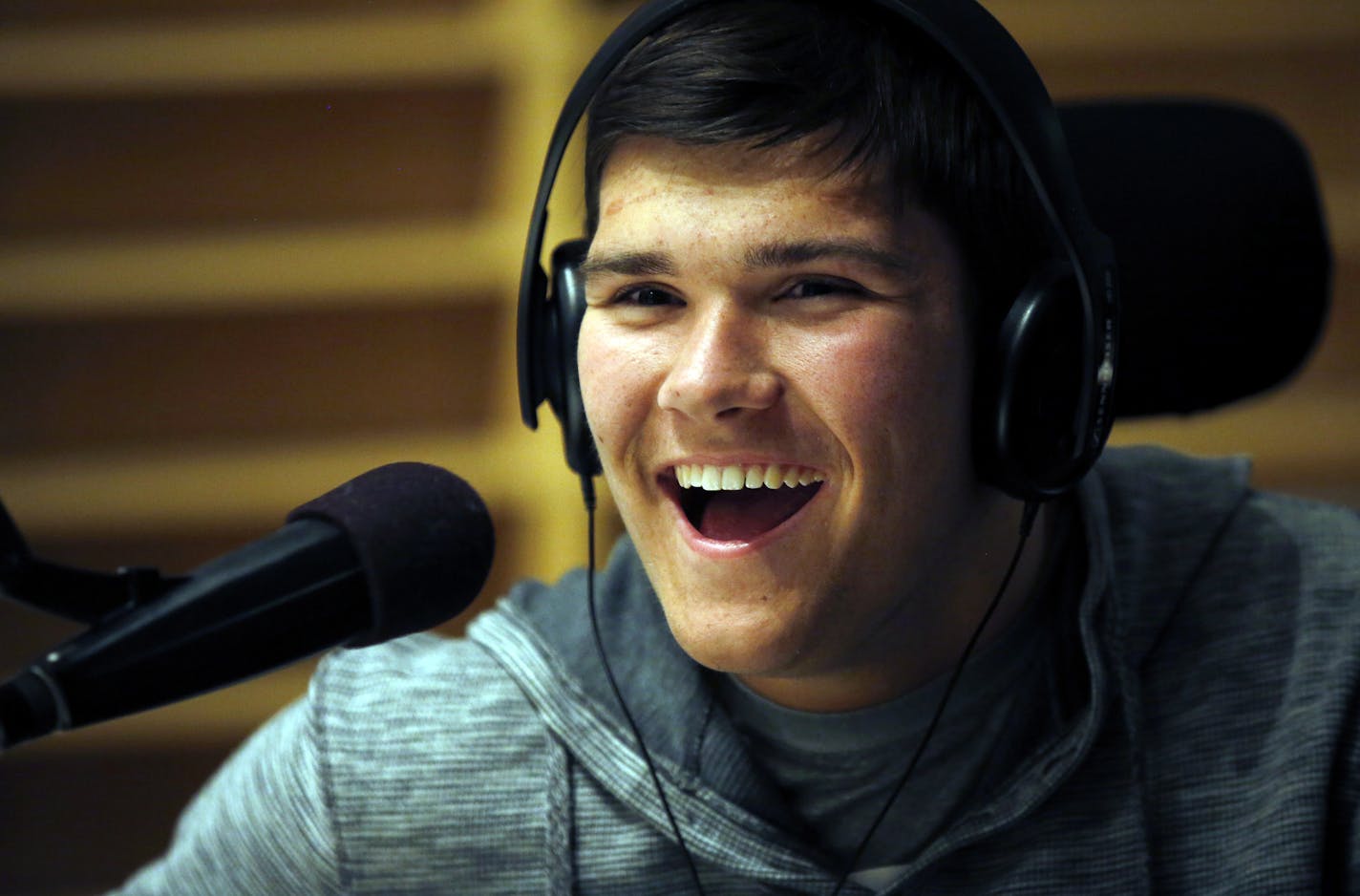 Jack Jablonski during his weekly radio appearance at Sports Talk 105 The Ticket.