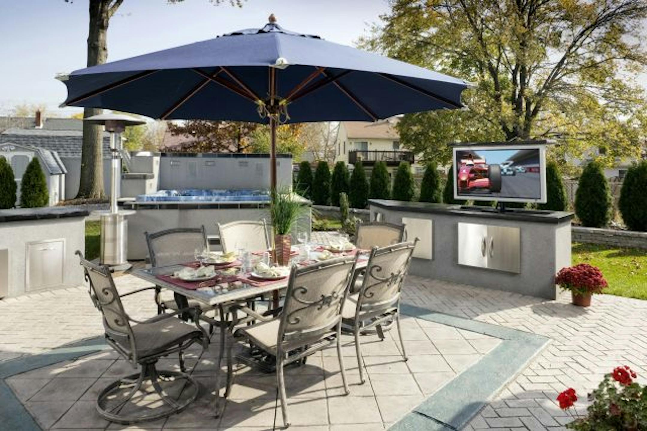 This hottest trend in the home entertainment sector is flat-panel outdoor TVs.