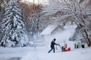 Minnesotans woke up to several inches of snow to plow, including those in Burnsville on Thursday.