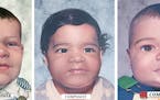 The National Center for Missing and Exploited Children created these images, which represent how the babies might have appeared soon after birth. From