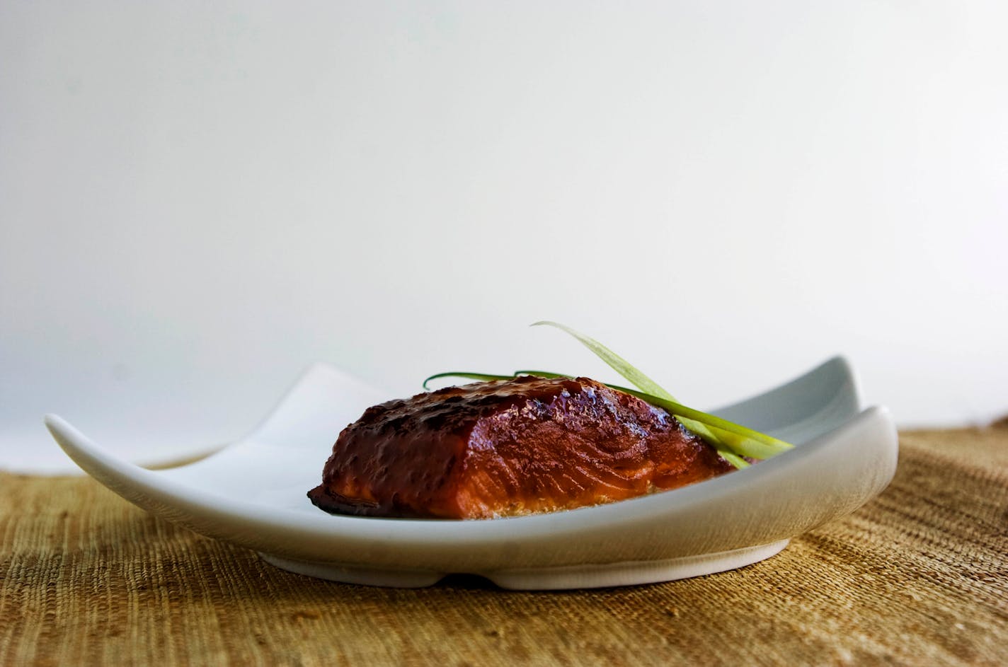 Ginger and Black Soy-Glazed Salmon.