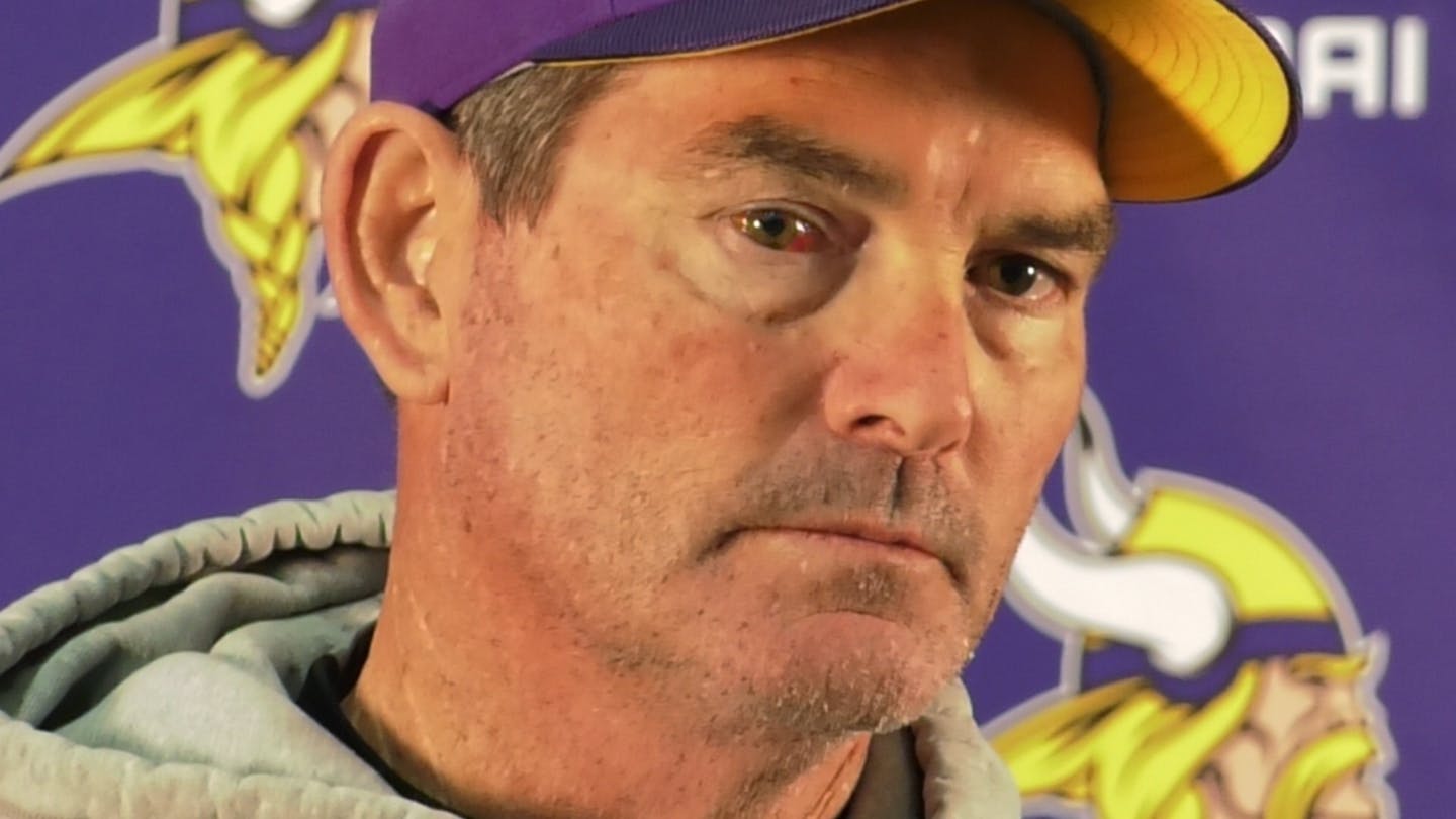 Vikings coach Mike Zimmer was back to work three days after he reportedly underwent a fourth eye operation Friday after a follow-up appointment.