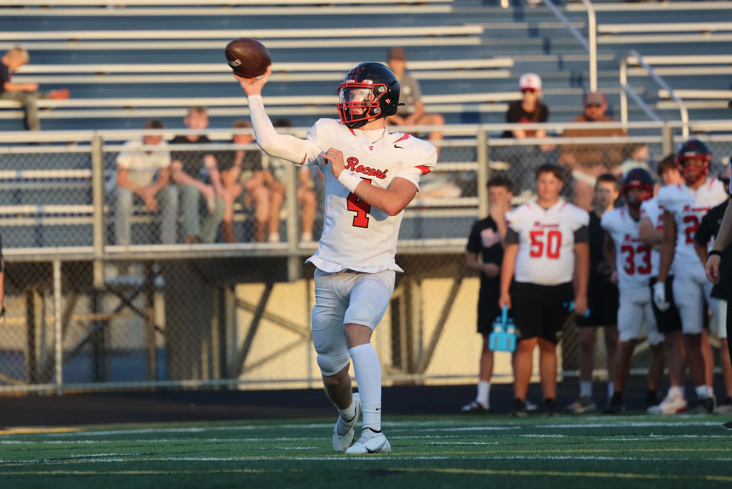Rocori surges to high school football victory over Totino-Grace