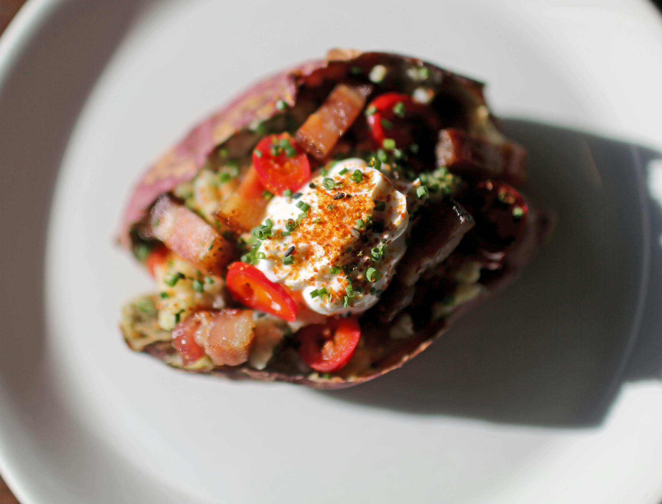 A roasted Japanese sweet potato from chef Ann Kim, owner of Young Joni and seen Thursday, Nov. 10, 2017, in Northeast Minneapolis, MN.] DAVID JOLES ï david.joles@startribune.com Four Twin Cities chefs provide vegetable-based side dish recipes for Thanksgiving. Stories, recipes, and photos of the dishes as prepared by the chefs.