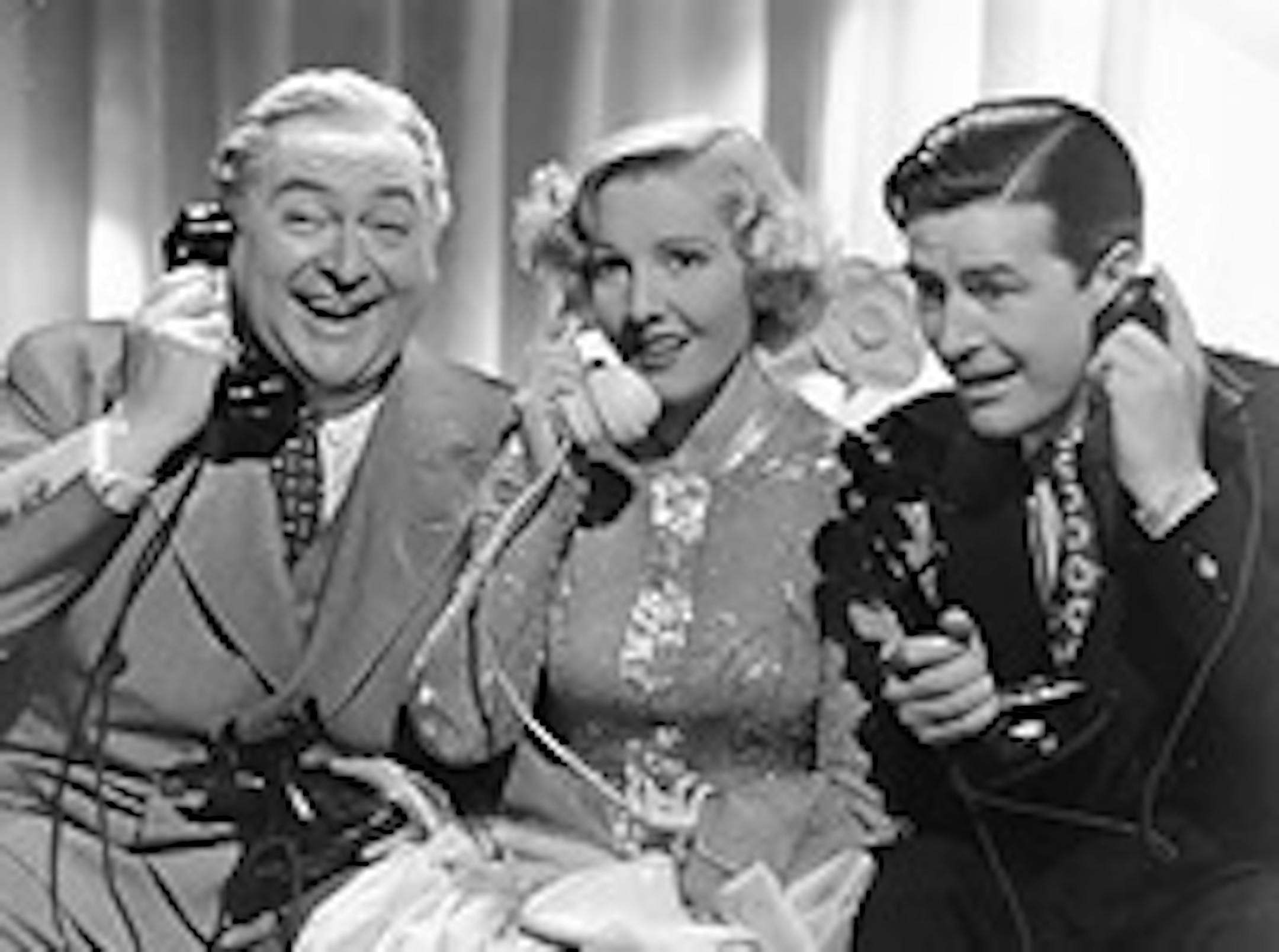 Edward Arnold, Jean Arthur and Ray Milland in "Easy Living," a classic screwball comedy.