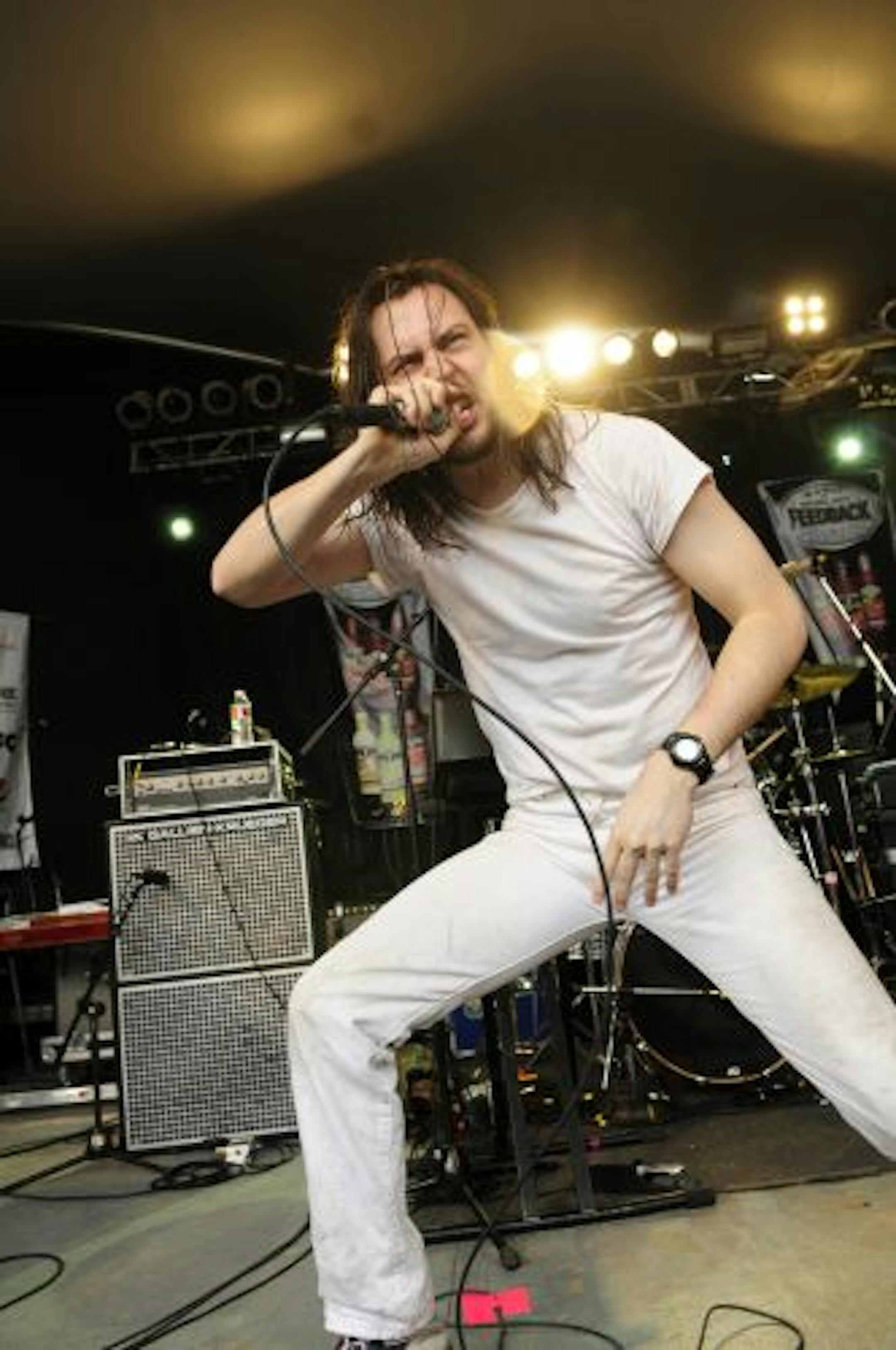 Andrew W.K. performs at t SXSW music festival in Austin, Texas on March 20, 2010.