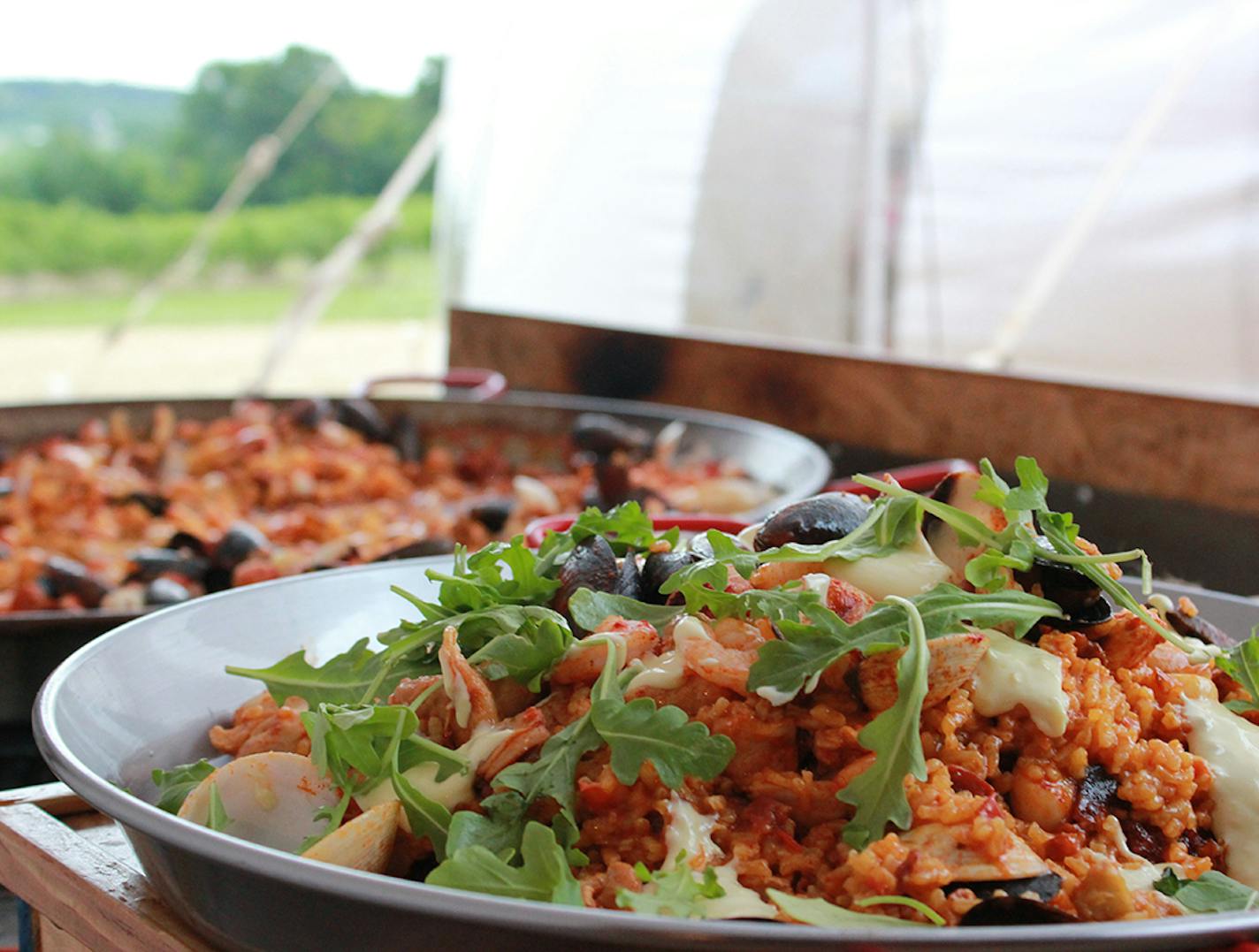 Provided photo Paella from Twin Cities paella.