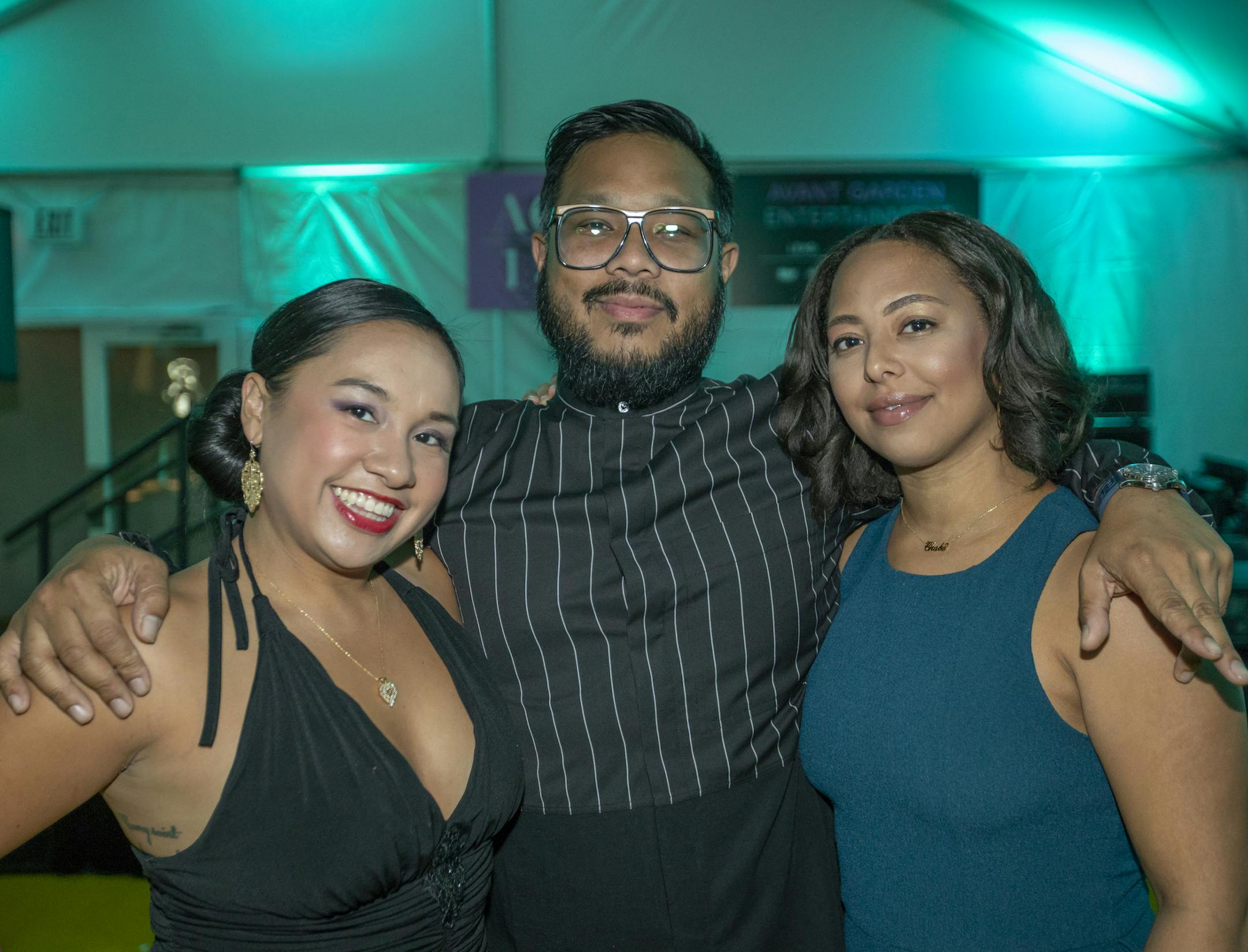 Kimberly Rogers, DJ Bonics and Alicia Burgos.