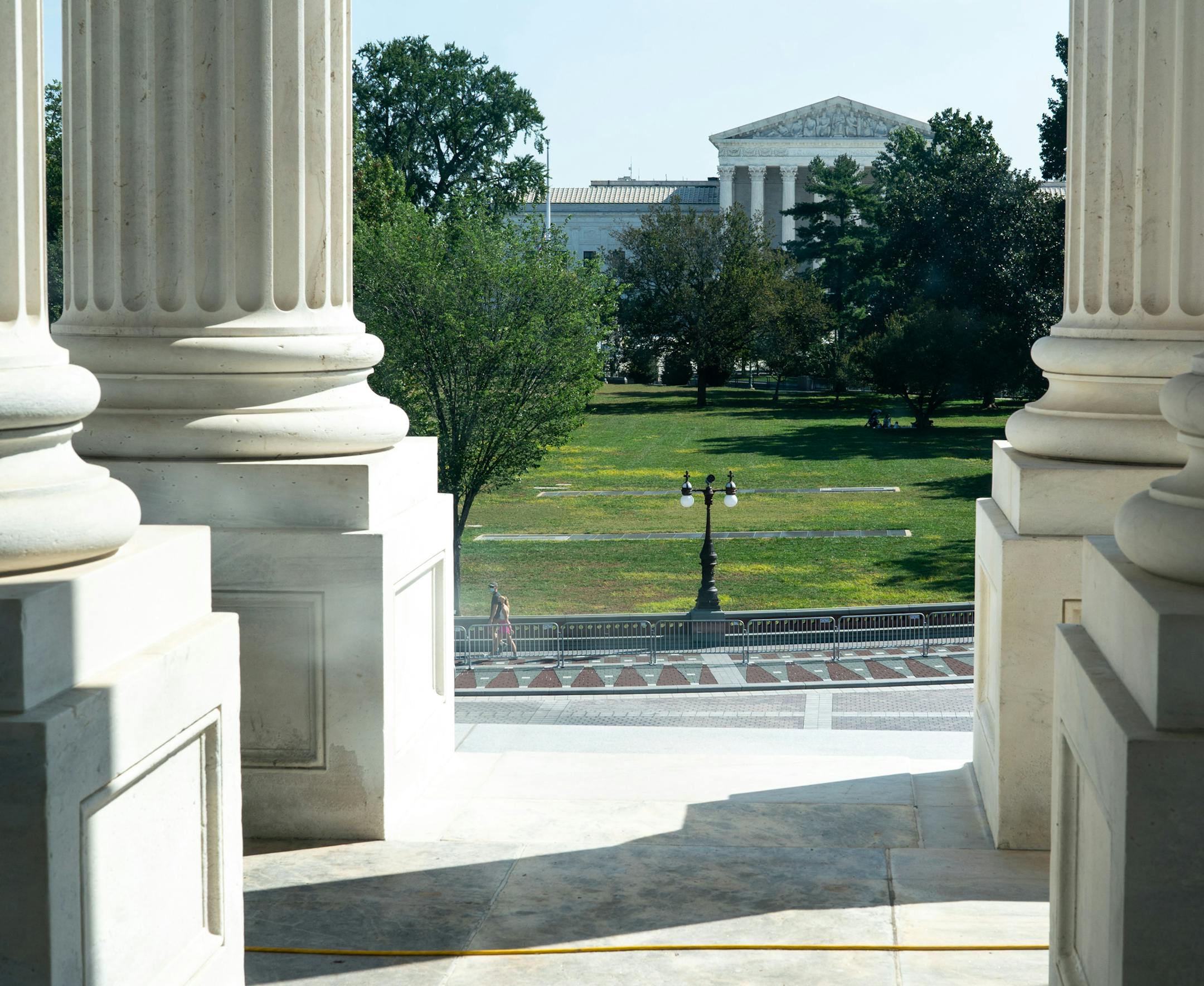 The Supreme Court Building is seen from the Senate of the Capitol in Washington, Monday, Sept. 28, 2020. A flurry of activity was underway in the Senate on Monday to fill the open seat on the court. (Anna Moneymaker/The New York Times)