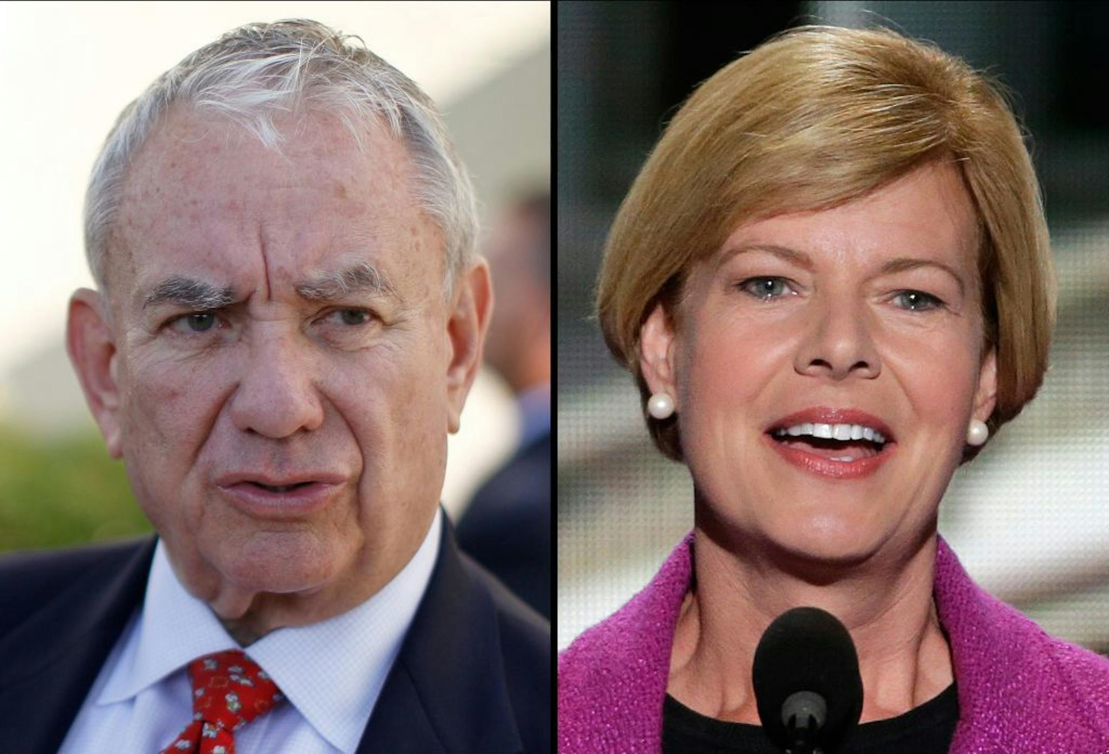 Republican Tommy Thompson, left, and Democrat Tammy Baldwin are running for Wisconsin's U.S. Senate seat.