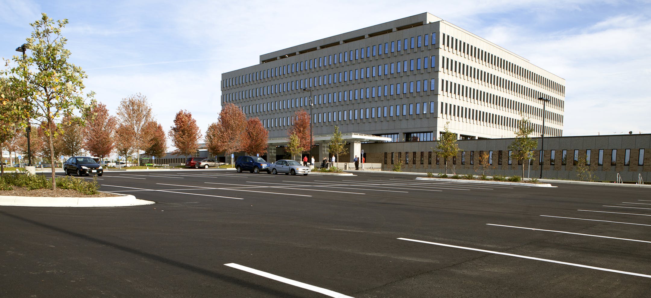 Pictures on the memory card are of the near vacant visitor parking lot at the Whipple Federal Building, where most federal employees are NOT on furlough but the public has been restricted from entering. Normally, the parking lot would be full. ] MARK BRUNSWICK/STAR TRIBUNE