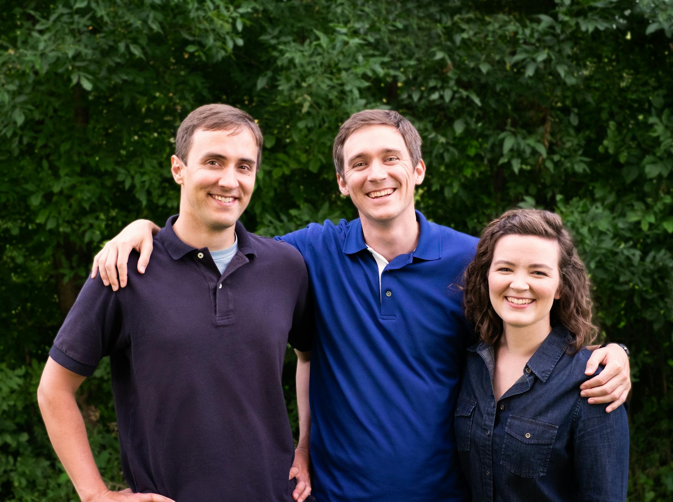 Kara Soule, chief executive of Minneapolis-based Verdant, a maker of CBD products, with her brothers and partners in the business, Travis, left, and Kirk, center. The siblings decided early this year to sell their core CBD-based products at cost.