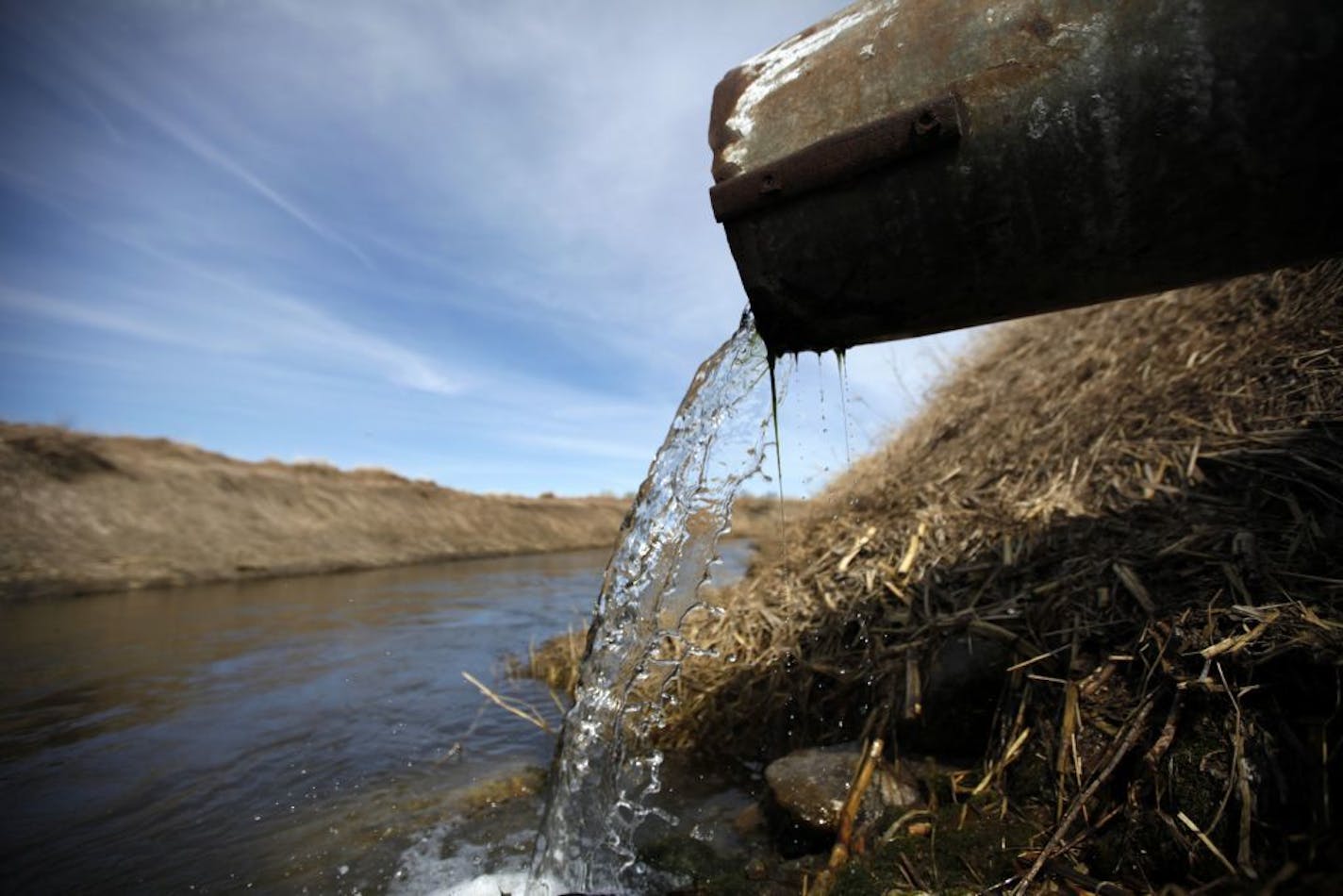 An agriculture ditch near Lake Pepin.