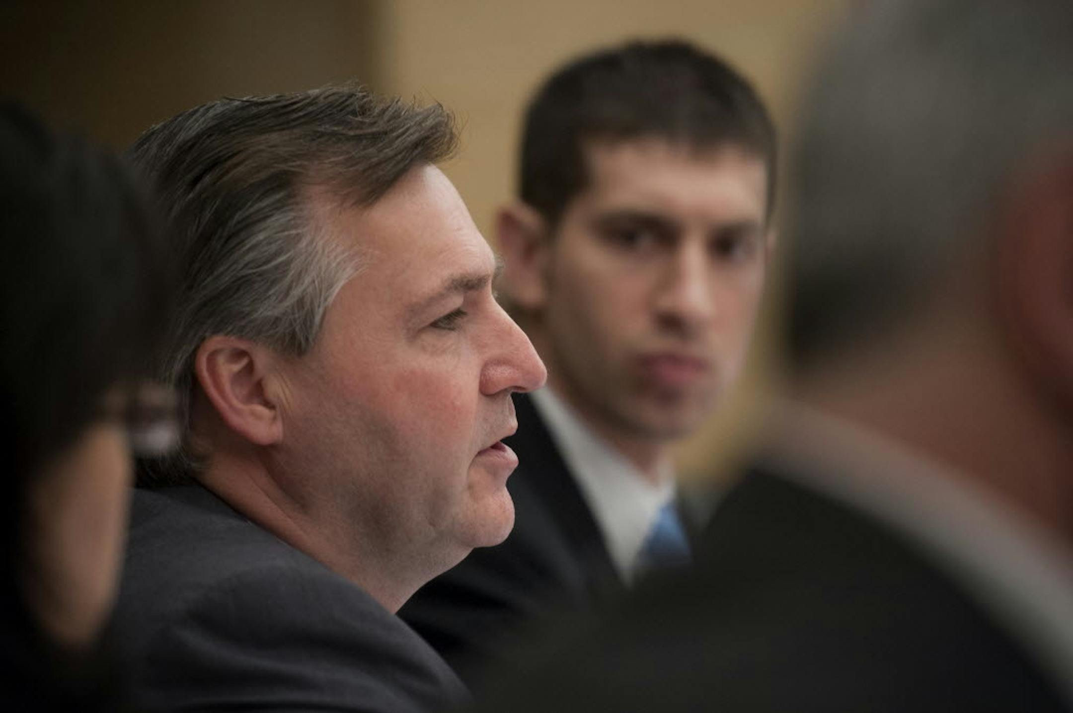 John Howe, left, during his years as a legislator.