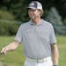 Tim Petrovic tipped a golf ball to the amateurs he was golfing with at the 3M Championship Pro-Am tournament, Wednesday, August 1, 2018 at the Tournam