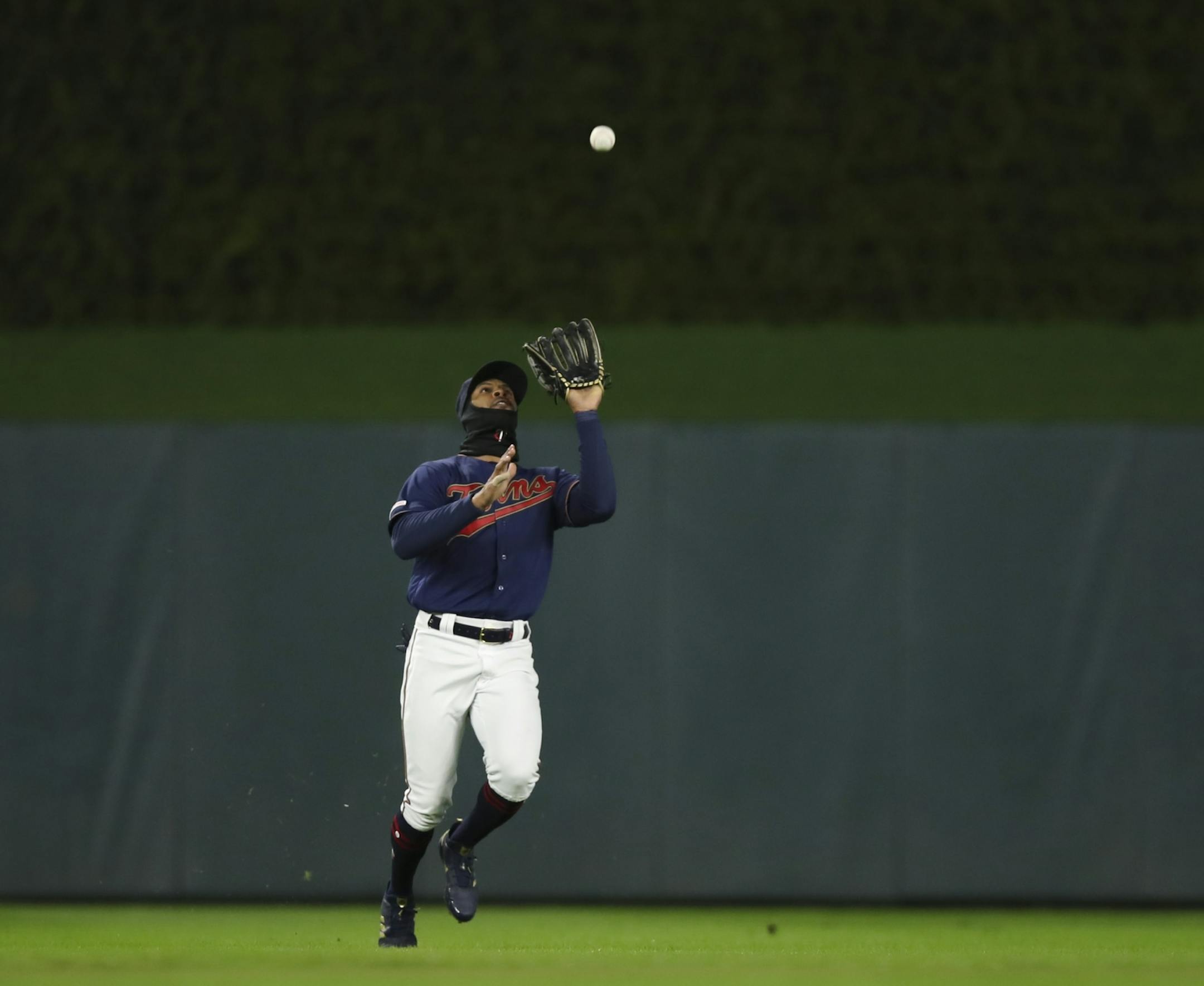 Toronto Blue Jays right fielder Billy McKinney flied out to Minnesota Twins center fielder Byron Buxton in the fourth inning.