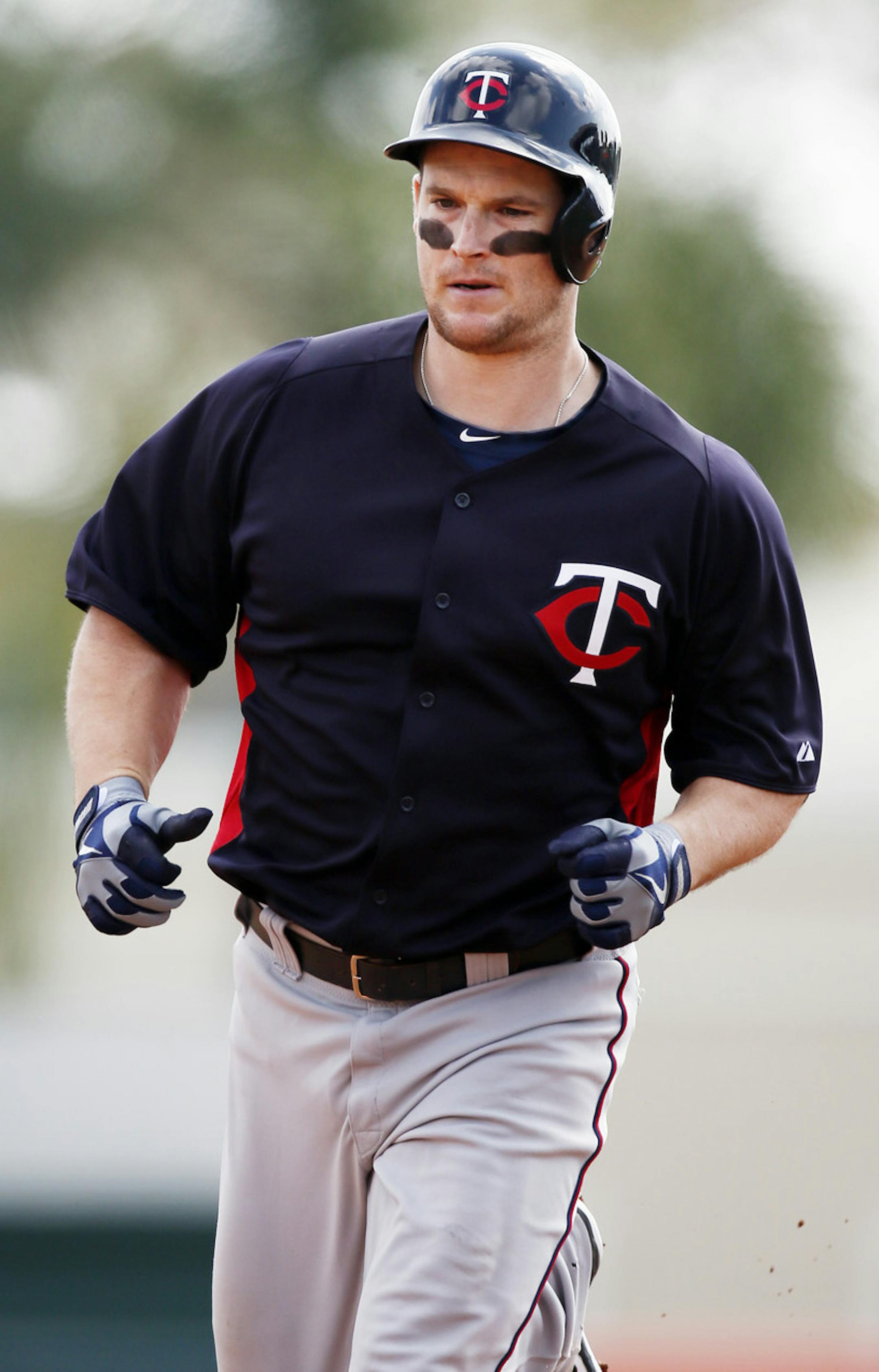 Twins Josh Willingham rounded the bases after hitting a two run homer in the third inning during the Twins and Baltimore Orioles spring game Saturday Feb.23, 2013 at Ed Smith Stadium in Sarasota , FL. Baltimore beat Minnesota 5-3.] JERRY HOLT ‚Ä¢ jerry.holt@startribune.com