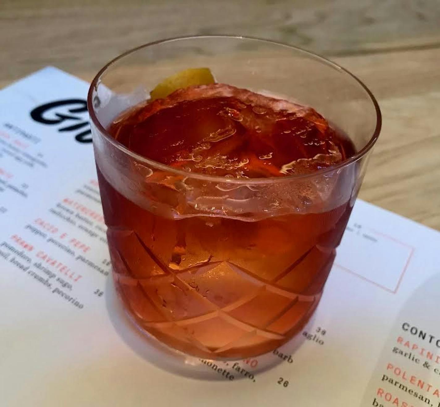 Rick Nelson Negroni at Giulia.