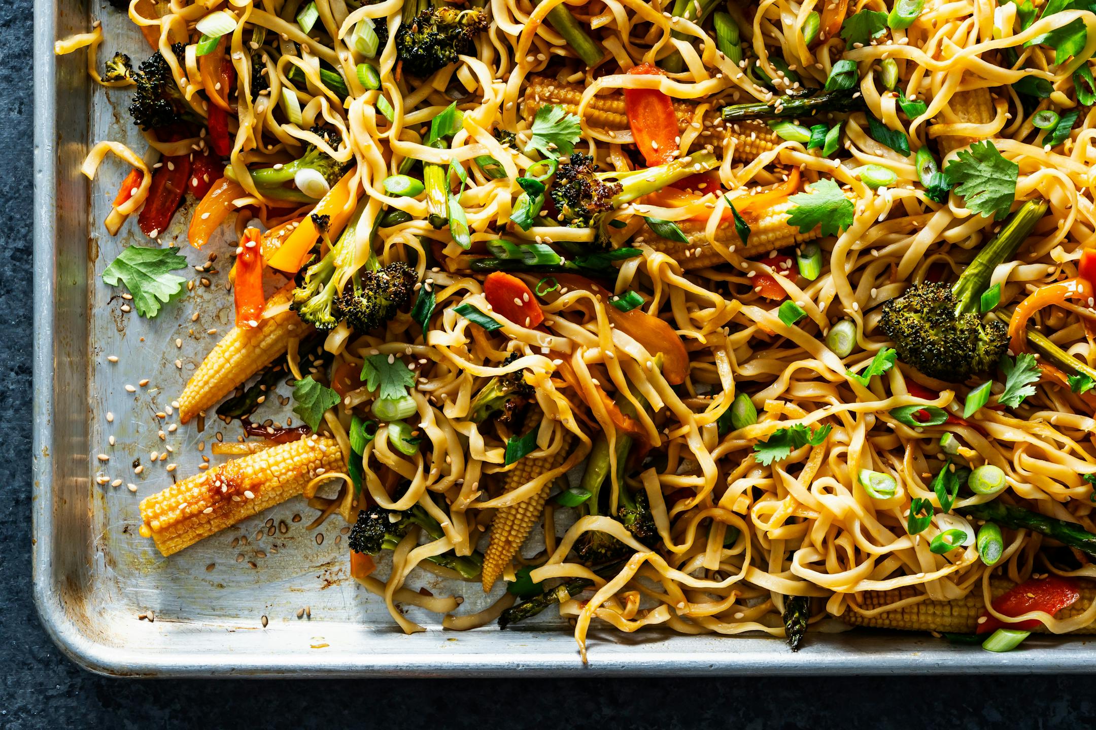 Sheet Pan Chow Mein. MUST CREDIT: Photo by Scott Suchman for The Washington Post.