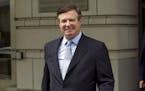 FILE - In this May 23, 2018, file photo, Paul Manafort, President Donald Trump's former campaign chairman, leaves the Federal District Court after a h