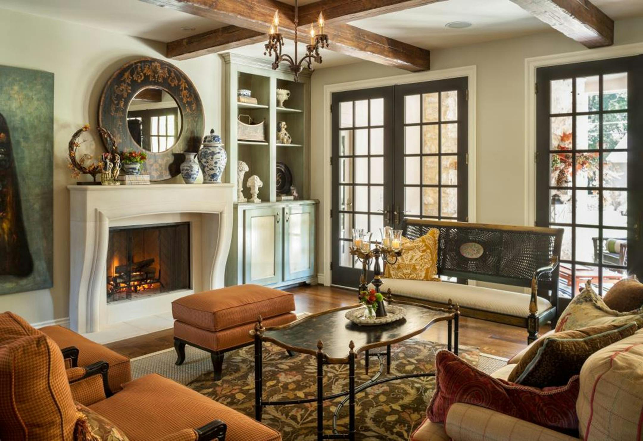 Wood furniture can tie a room together. (Bob Greenspan)