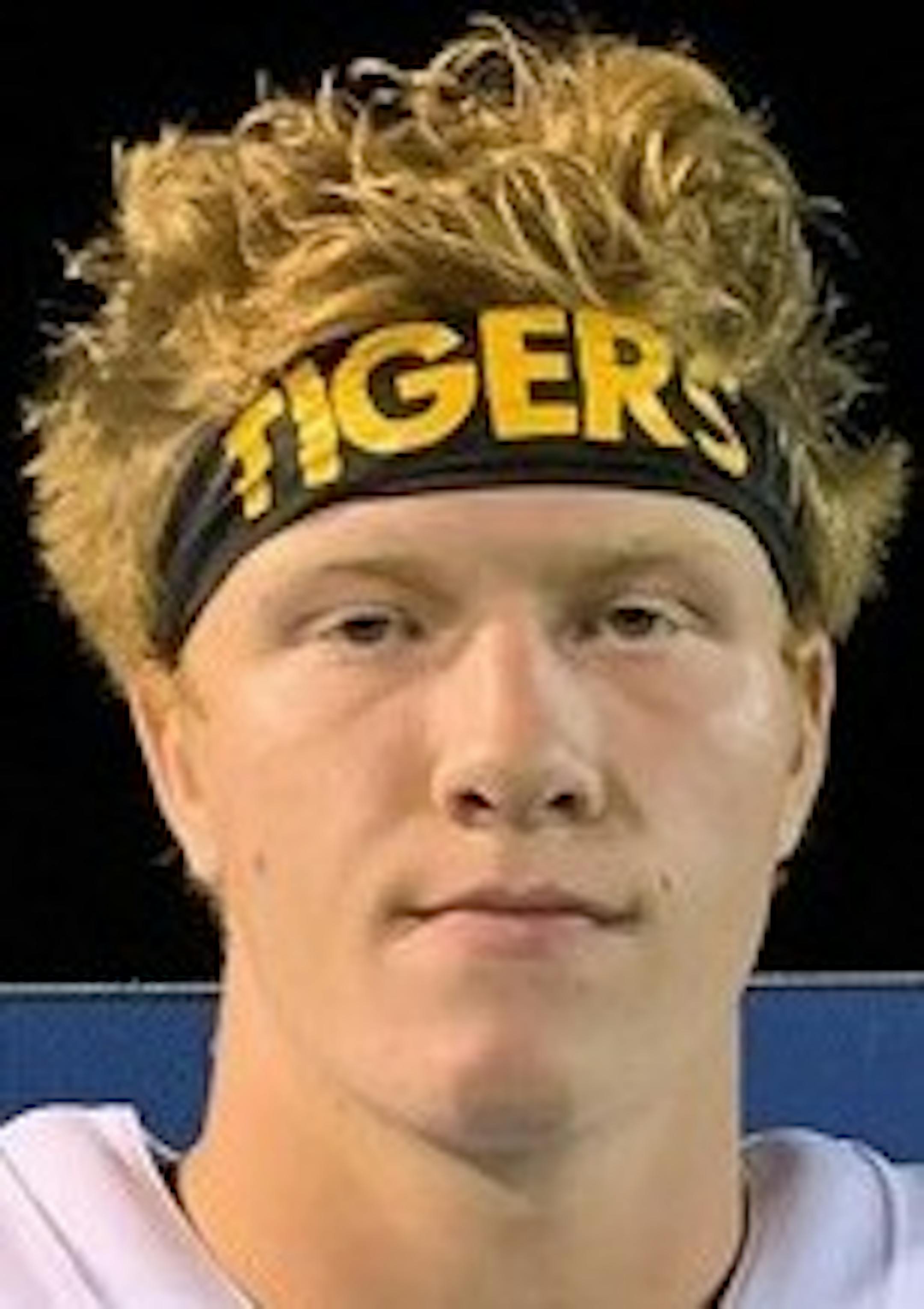 Russell Corrigan, Hutchinson quarterback. Mug by Nate Gotlieb. ORG XMIT: MIN1909062238047090